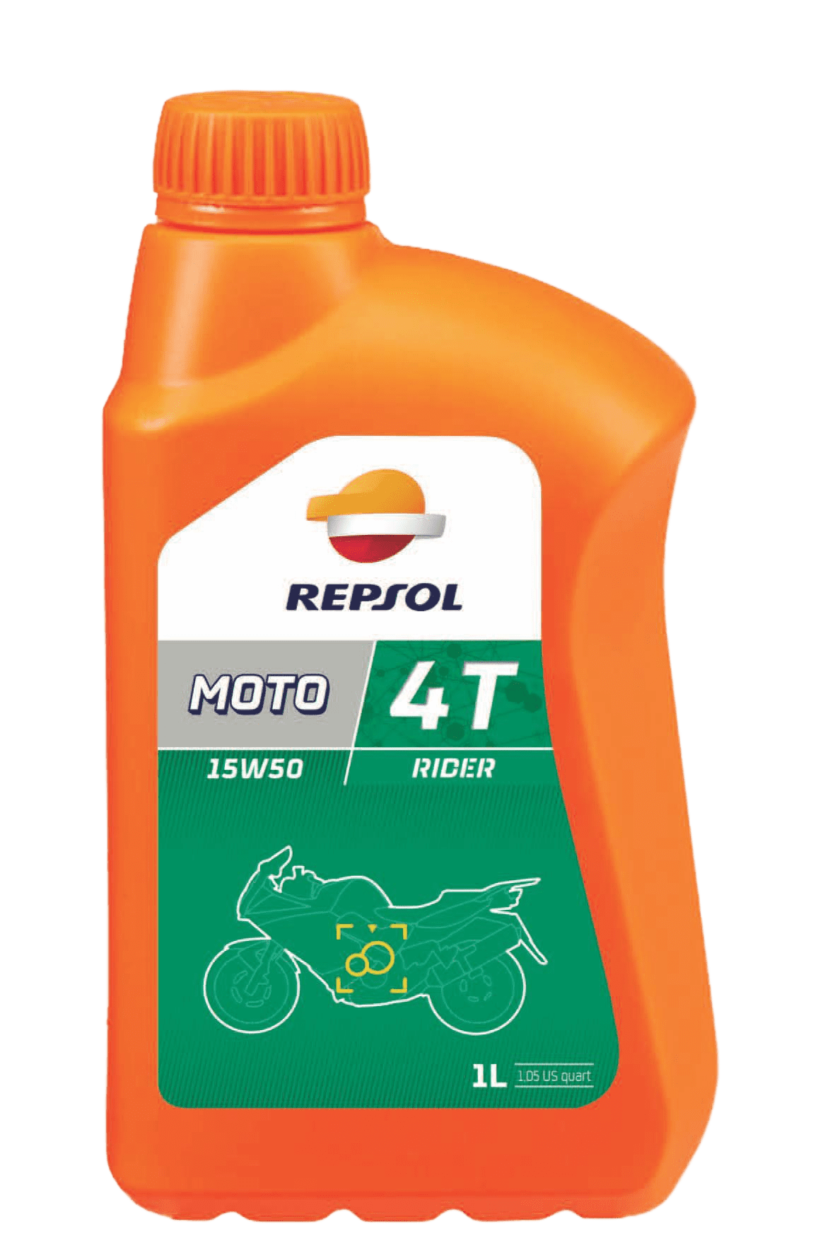 Моторное масло Repsol Moto Rider 4T 15W50, 1л